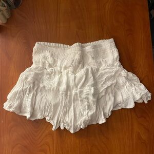 altar’d state white ruffle skirt